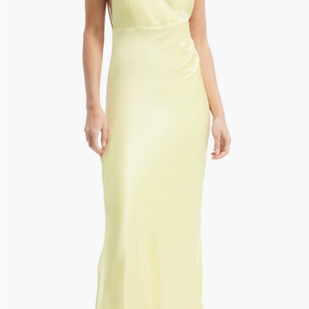 Bardot Light Yellow Maxi Dress